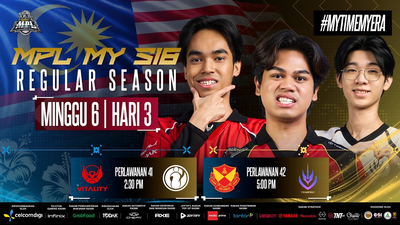 LIVE | [BM] MPL MY Season 18 Minggu 6 Hari 3