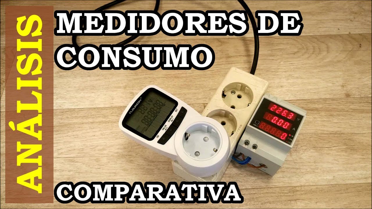 Medidor de consumo. Comparación de resultados y medidas. Medir consumo  eléctrico. 039 