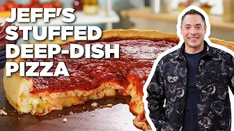 Jeff Mauro's Authentic Chicago-Style Stuffed Deep-Dish Pizza 🍕 | The Kitchen | Food Network