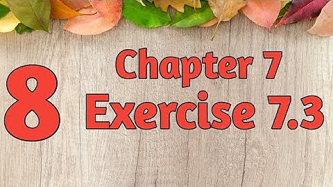 Class 8 Maths Solution | Exercise 7.3 | Circle, Parallelogram | Maths ChitChat