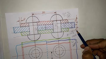How To Draw A Riveted Butt Joint | Machine Drawing | Edusquad