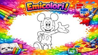 Mickey Coloring 🖍️✨ | Easy and Fun Drawing for Kids