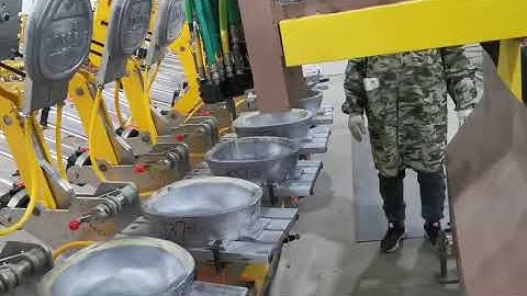 Turtnable memory foam pillow machine with robotic injection hand, full automatic production line