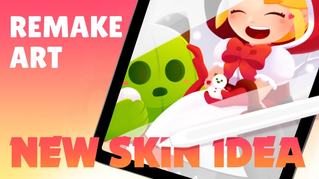 Brawl Stars Red Riding Hood Piper Wolf Spike Remake Art ブロスタ 赤ずきん エリザベス オオカミスパイク イラストリメイク Youtube