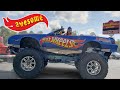 Real Hot Wheels Car Ride | Monster Truck Car | Handyman Hal Fun Videos for Kids