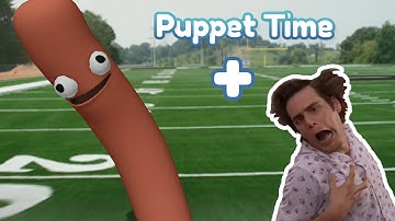 Puppet Time: Bob the Sausage re-enacting scene from Ace Ventura