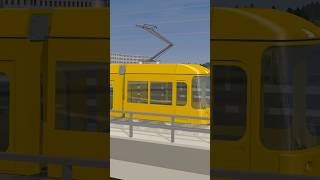 Tram on Carola Bridge Simulation, Dresden, Germany, 2024