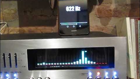 AK2515 VFD Spectrum Analyzer - Frequency Response Test