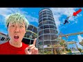 JUMPING THE WORLDS TALLEST TRAMPOLINE TOWER!