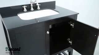 Bosconi SB-250 Contemporary 33" Single Bathroom Vanity with Medicine Cabinet screenshot 5
