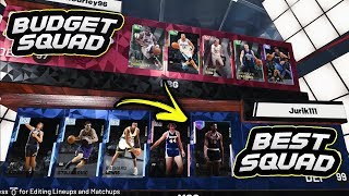 USING A BUDGET SQUAD VS. THE BEST TEAM POSSIBLE NBA 2K19 MyTEAM! *GALAXY OPAL WILT*| 250K TOURNAMENT