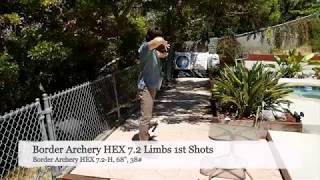 Border Archery HEX 7.2-H ILF Limbs, Part 2, First Shots and Impressions | Archery