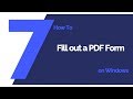 How to Fill out a PDF Form on Windows | PDFelement 7