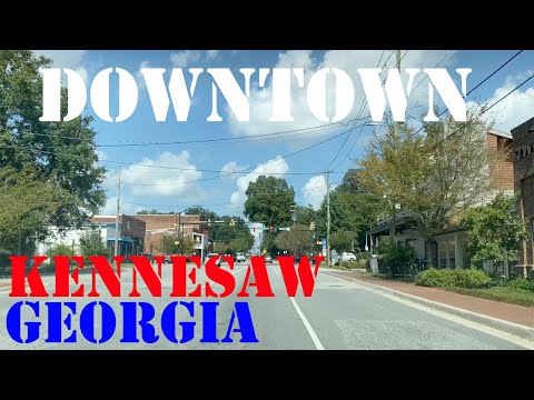 Kennesaw - Georgia - 4K Downtown Drive