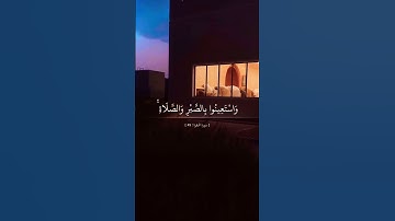 قرآن كريم، واستعينوا بالصبر والصلاة… الشيخ محمد اللحيدان #قران_كريم #حديث_صحيح #quranforeever #لايك