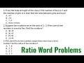 Ratio and proportion word problems