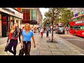 Central London Evening Walk| Oxford Street, Oxford Circus, Midweek-July 2021[4k]