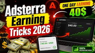 Adsterra Earning Tricks 2026 | Secret Viral Methods to Make Daily Passive Income Quickly Online Now