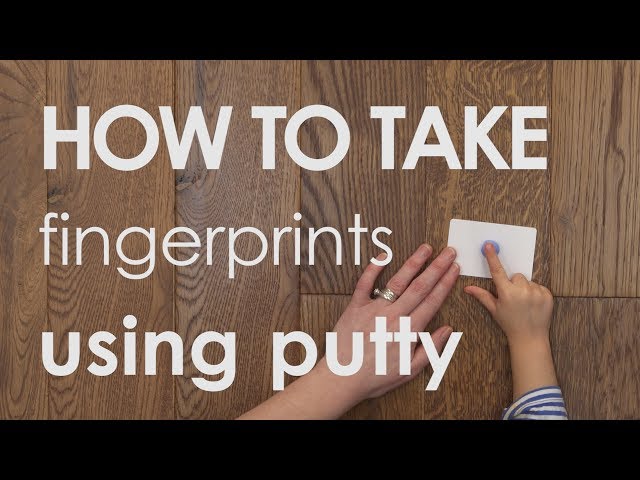 How to Take Fingerprints with Putty