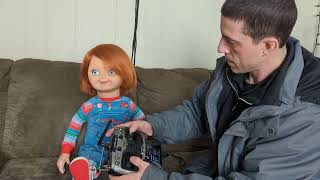 Animatronic Good Guy Doll/Chucky. Mouth moves and can be remote controlled or work on its own.