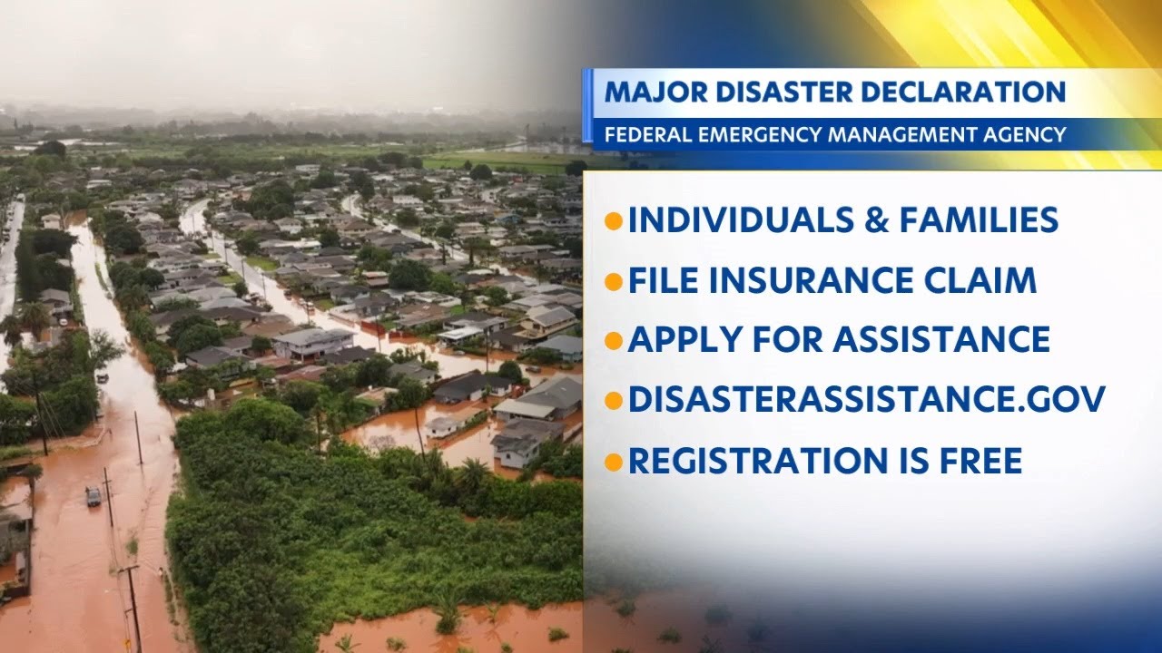 FEMA disaster aid approved for Hawaii storm recovery - YouTube