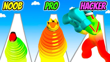 NOOB vs PRO vs HACKER - Slimy Runner 3D
