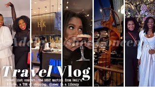 Travel Vlog|| VEGAS BABY!  concerts, BEST martini at Hell’s Kitchen, shopping, dinner in a library