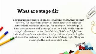 Stage Directions