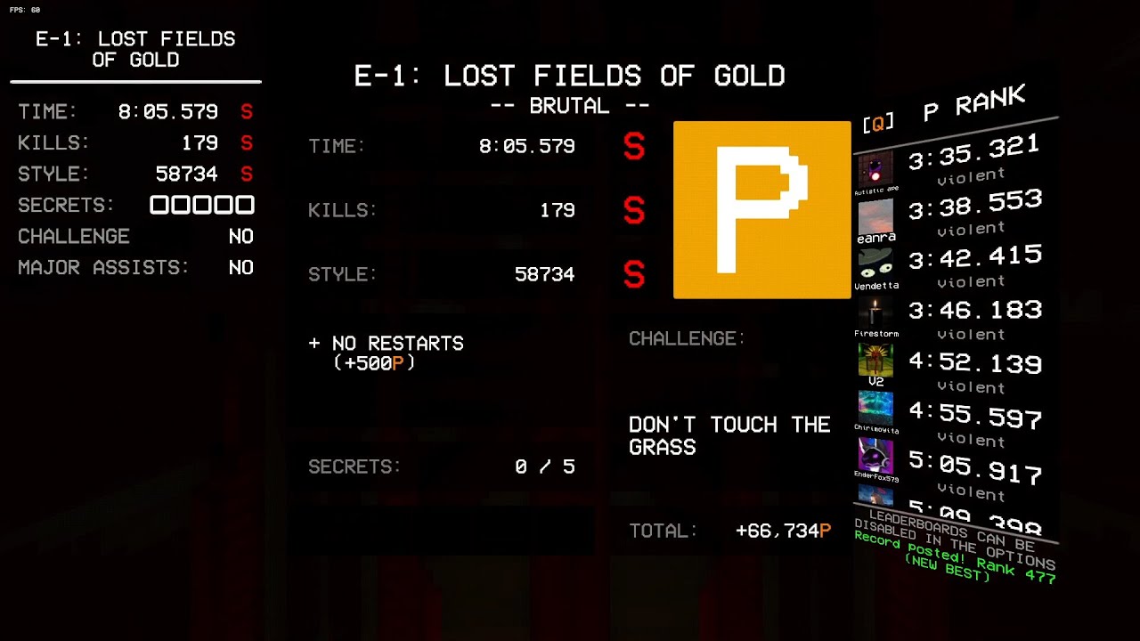 Ultrakill Ranking System Daily ULTRAKILL P-rank until I get HRT (day 26 | custom E-1) - YouTube