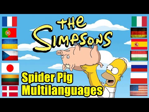 Spider Pig (in Different Languages) The Simpsons Movie. Multilanguage