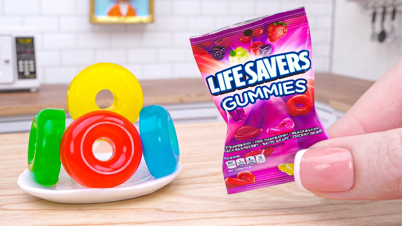 Yummy Miniature Donut Gummy Candy Ideas ASMR Mini Candy by Miniature