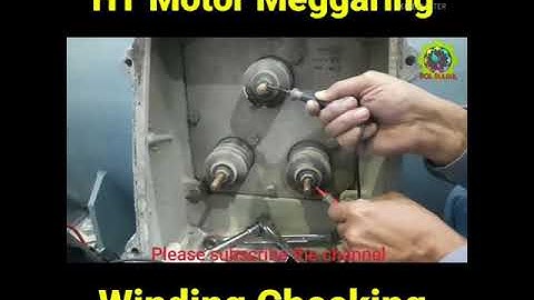 HT motor Meggering | Winding Checking | Bol Bulbul | #shorts
