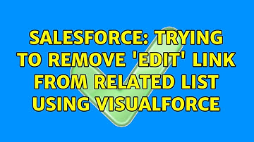 Salesforce: Trying to remove 