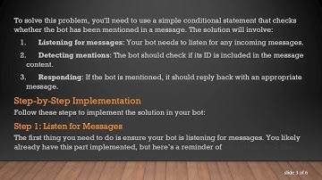 Get Your Discord Bot to React to Mentions