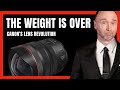 Lighten up canons breakthrough in lens weight reduction