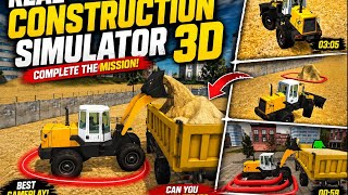 Real Construction Simulator 3D 🚜 | JCB Loader & Dump Truck Gameplay #1 screenshot 3