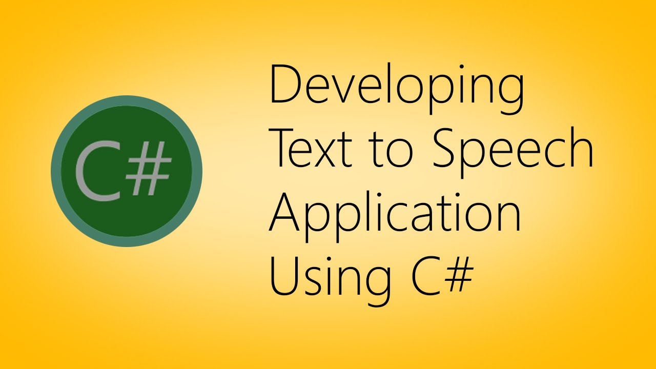 how to make text to speech in c