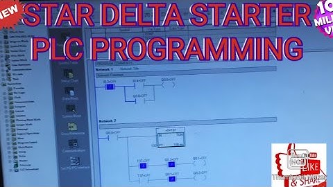 Star Delta Starter In Ladder Logic in Hindi, star delta starter  Siemens plc, Siemens plc software