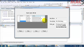 Thiết kế Form Lớp, Đề tài và Form chính chương trình quản lý sinh viên