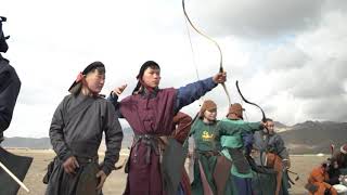 Young mongol archer