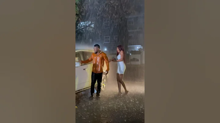 Chinenye Nnebe and Maurice Sam rain scene in the movie “Happy Ending” 🎥 #chinenyennebe #mauricesam