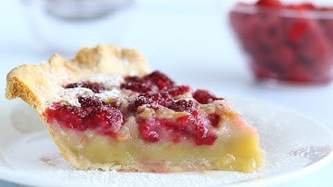 Easy Homemade Raspberry Custard Pie Recipe, Creamy and Delicious