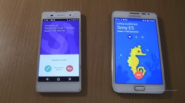 Incoming call & Outgoing call at the Same Time   Samsung Galaxy Note 1  Android 7+ Sony Xperia E5