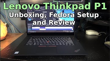 Thinkpad P1 Unboxing and Setup!