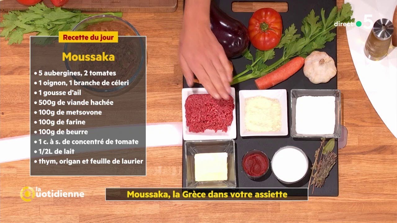Coup D Food La Moussaka De La Chef Mikaela Liaroutsos Youtube