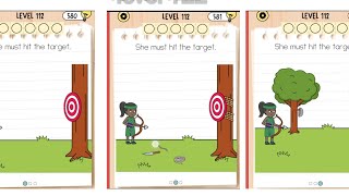 Brain Test 5 Level 112 She must hit the target.