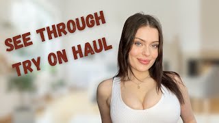 Transparent Try on Haul with Babymohoney │ Sheer Lingerie sets (2024)
