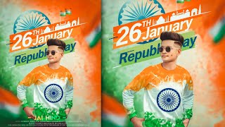 Happy Republic Day 2K23 || 26 January Photo Editing Tutorial || PicsArt Photo Edit || Anjali Editz screenshot 5