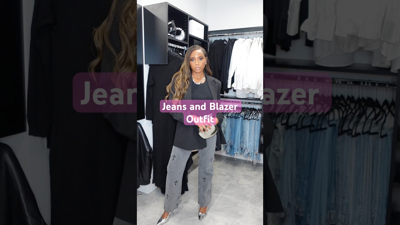 Jeans and blazer outfit | 