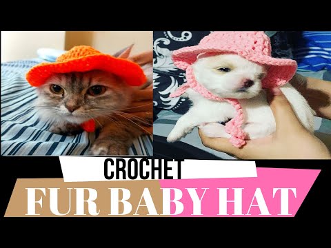 Video CROCHET CATS & DOGS HAT| EASY TUTORIAL FOR BEGINNER... - youtube